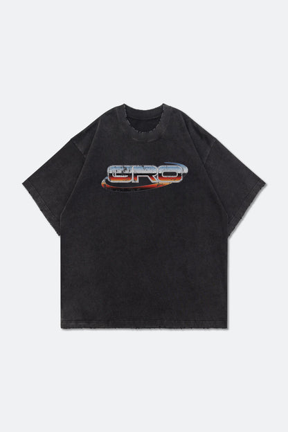 GROCERY WASHED OVERSIZED LOGO TEE/ BLACK