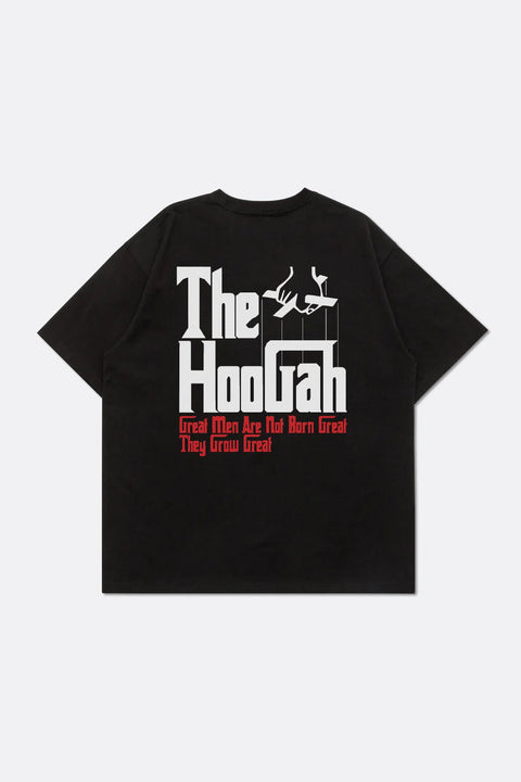HOOGAH God Father Printed t - shirt/ Black - GROGROCERY