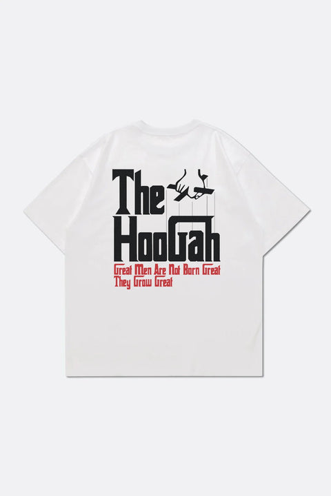 HOOGAH God Father Printed t - shirt/ White - GROGROCERY