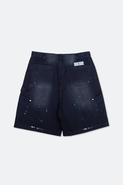 GROCERY SP-010 DOUBLE KNEE VINTAGE WORKER SHORTS/ NAVY