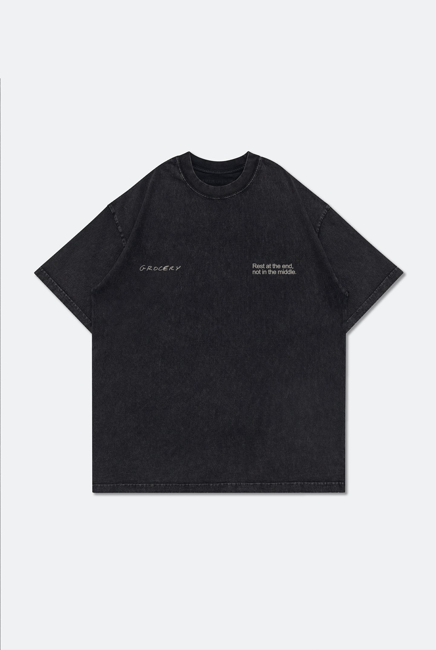 GROCERY KB 6.0 CHAMPIONSHIP WASHED TEE BY ADAM LISTER/ BLACK