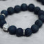 M.ATO【DAMA】Silver Daruma Indigo Wooden Beads - GROGROCERY