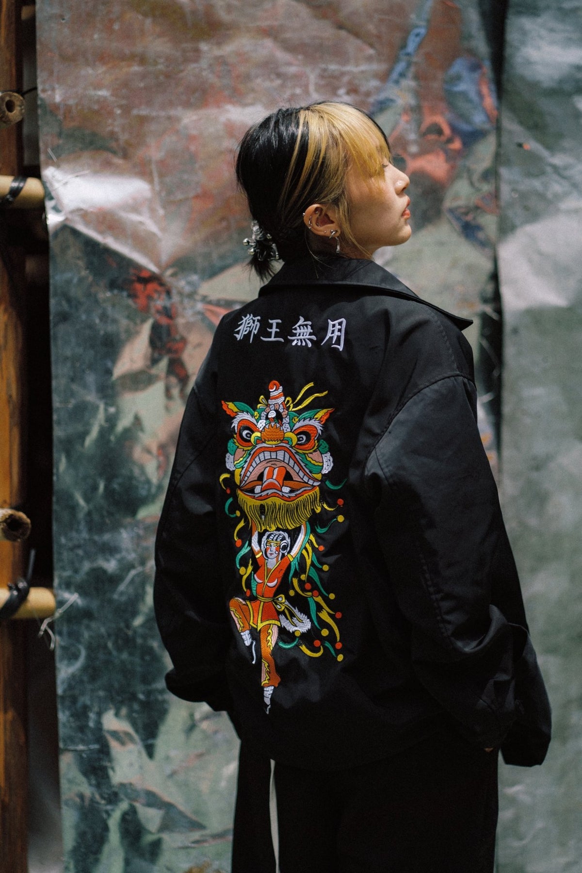 NEEDLESS 26 EMBROIDERY COACH JACKET/ BLACK - GROGROCERY