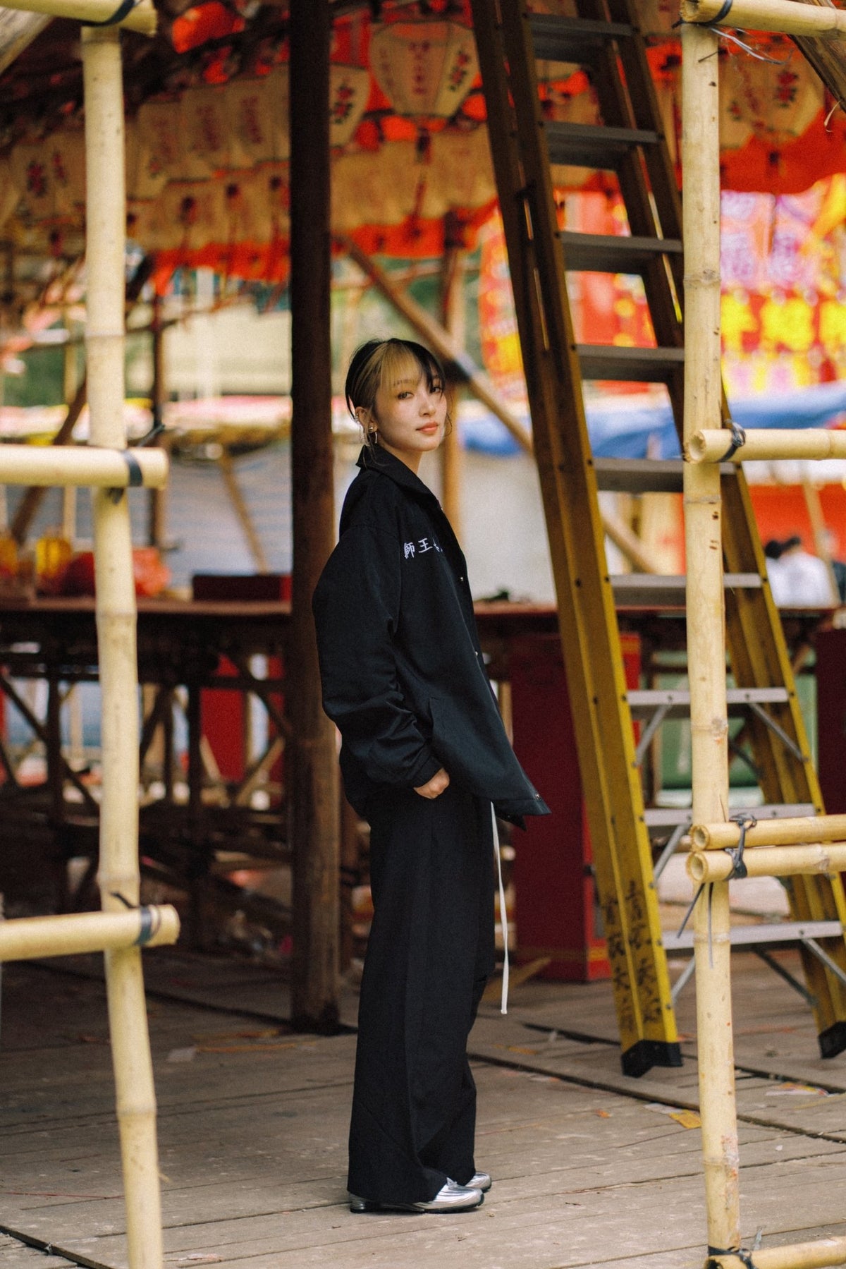 NEEDLESS 26 EMBROIDERY COACH JACKET/ BLACK - GROGROCERY