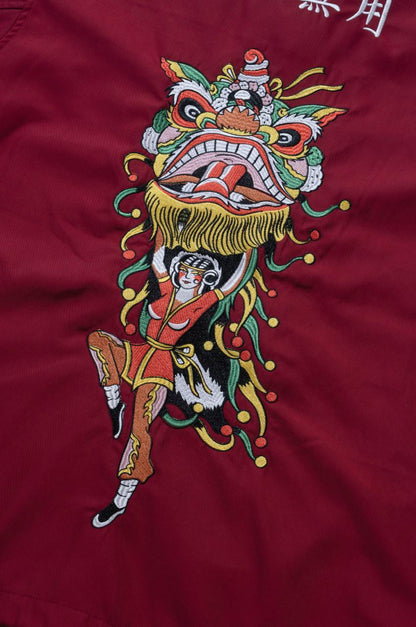 NEEDLESS 26 EMBROIDERY COACH JACKET/ RED - GROGROCERY
