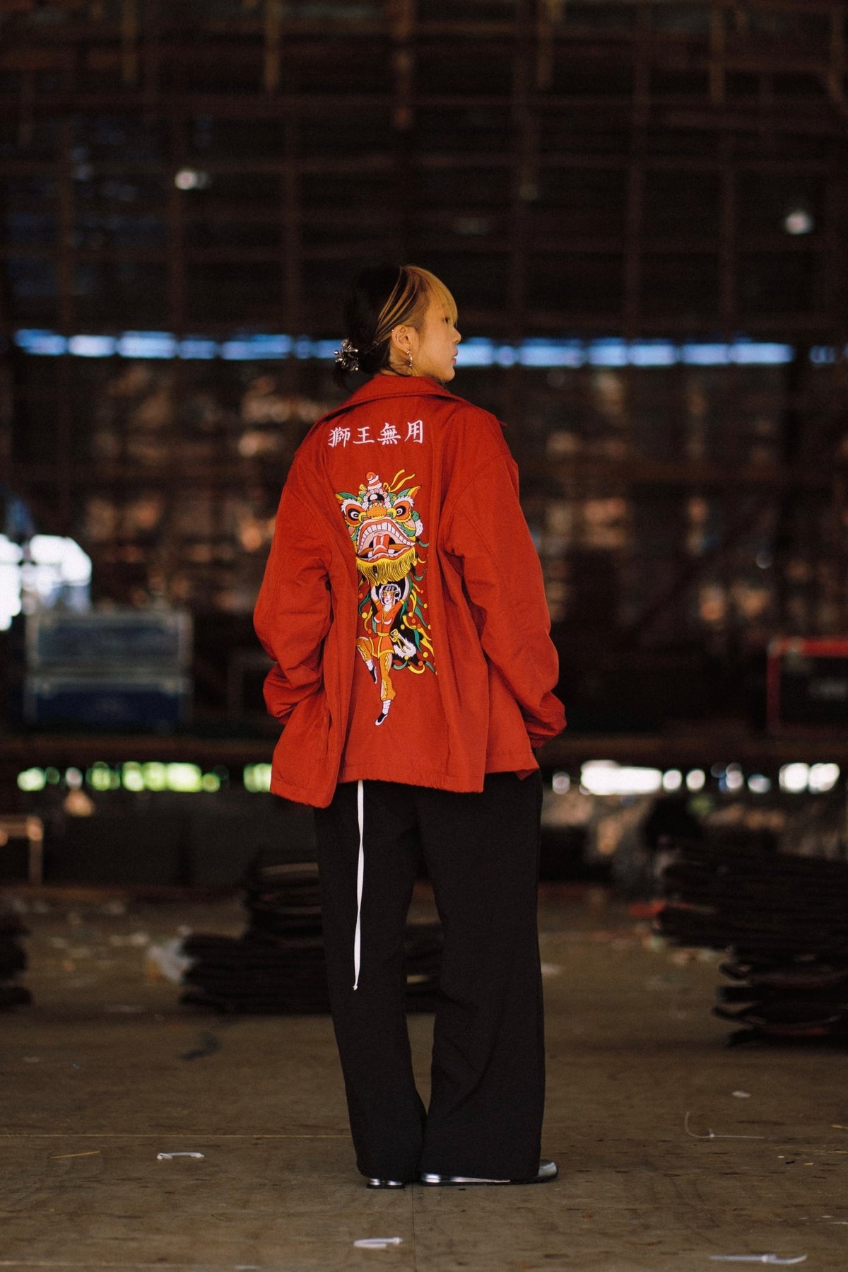 NEEDLESS 26 EMBROIDERY COACH JACKET/ RED - GROGROCERY