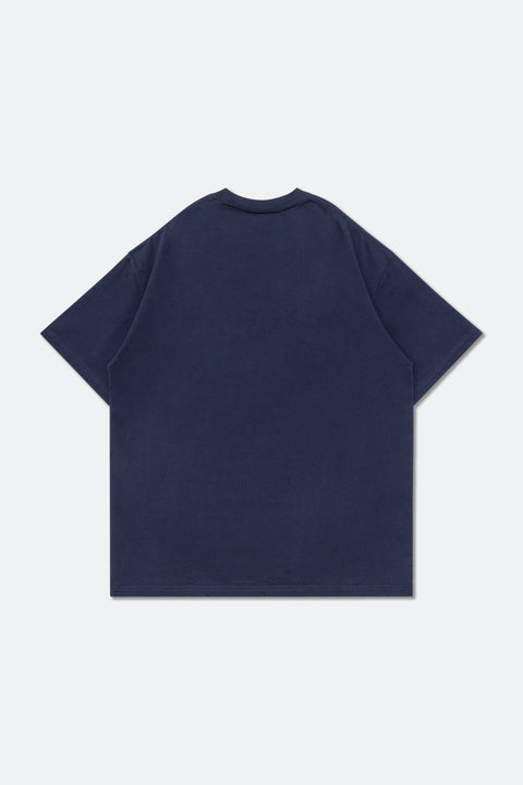 NEEDLESS COLLEGE LOGO TEE/ NAVY - GROGROCERY