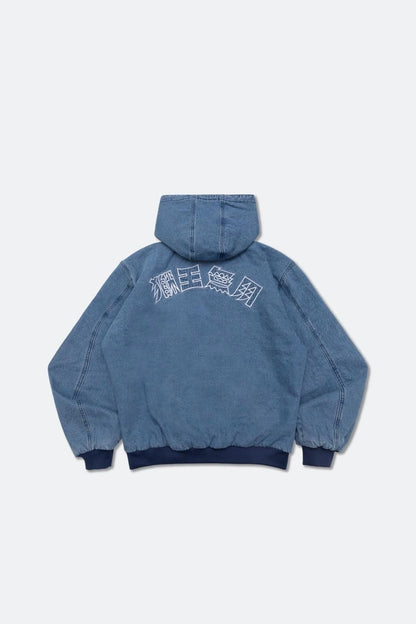 NEEDLESS DENIM ZIP UP JACKET/ DENIM BLUE - GROGROCERY