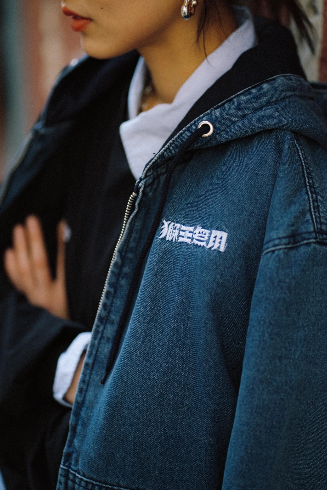 NEEDLESS DENIM ZIP UP JACKET/ DENIM BLUE - GROGROCERY