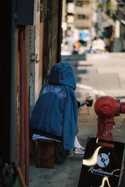 NEEDLESS DENIM ZIP UP JACKET/ DENIM BLUE - GROGROCERY