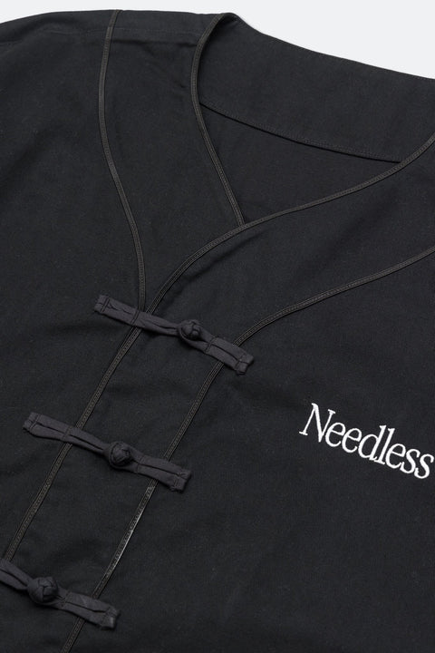 NEEDLESS EMBROIDERY KUNG FU JACKET/ BLACK - GROGROCERY