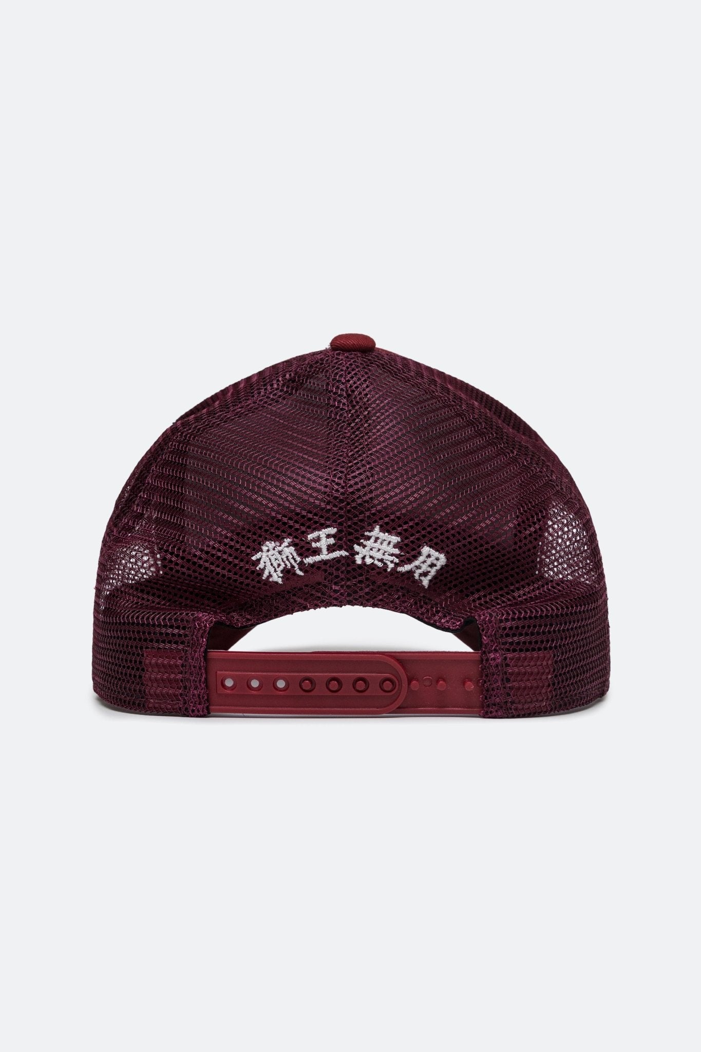 NEEDLESS EMBROIDERY LOGO TRUCKER CAP/ RED - GROGROCERY