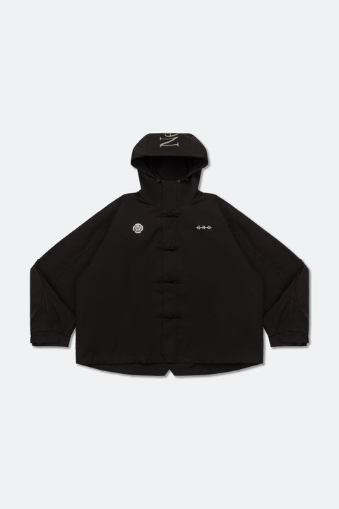 NEEDLESS GROCERY KUNG FU HOODED PARKA/ BLACK - GROGROCERY