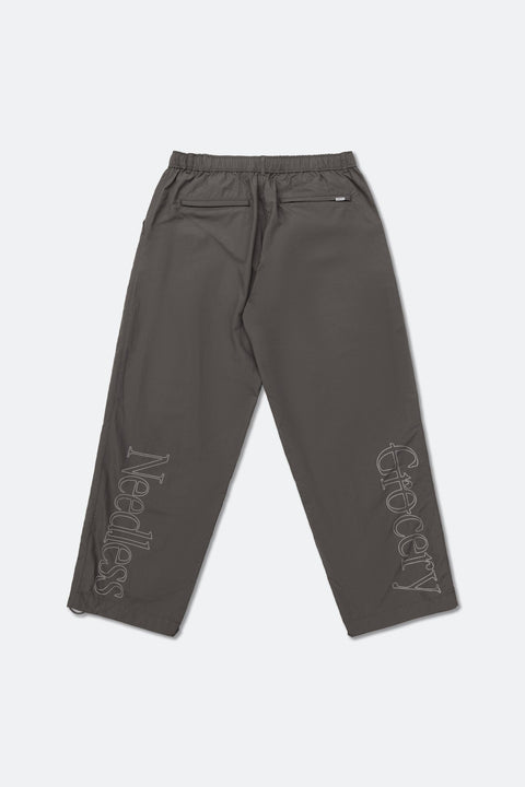 NEEDLESS GROCERY NYLON TRACK PANTS/ GREY - GROGROCERY