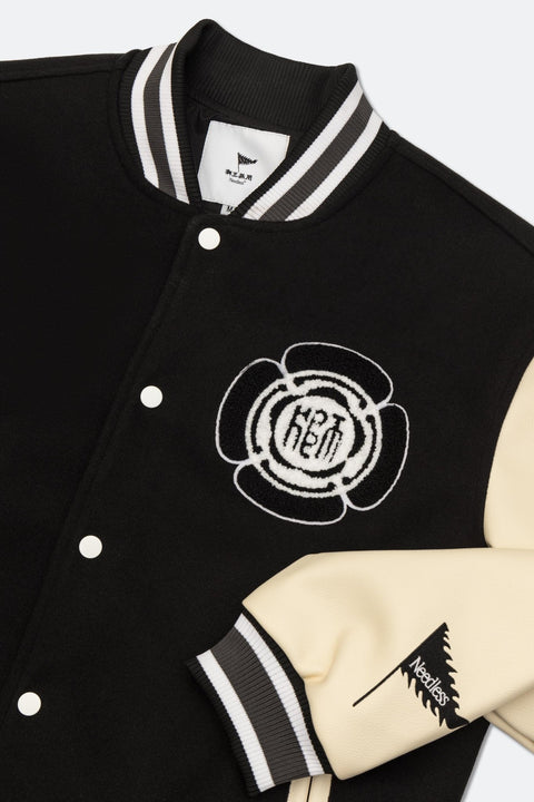 NEEDLESS LIMITED EDITION BASEBALL STYLE JACKET/ BLACK - GROGROCERY