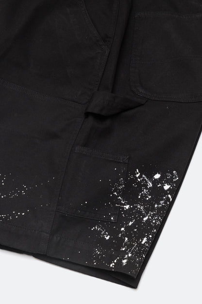NEEDLESS PAINTING WORKER SHORTS/ BLACK - GROGROCERY