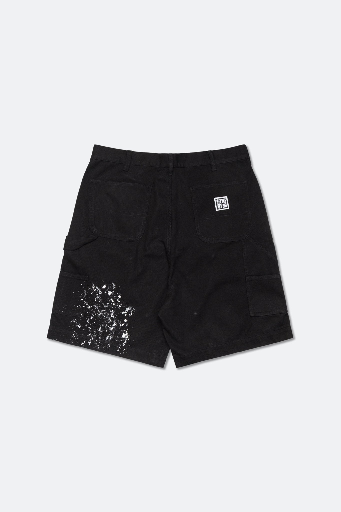 NEEDLESS PAINTING WORKER SHORTS/ BLACK - GROGROCERY