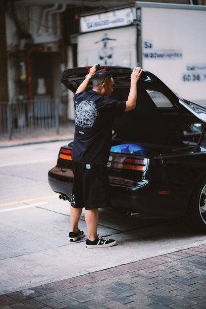 NEEDLESS PAINTING WORKER SHORTS/ BLACK - GROGROCERY