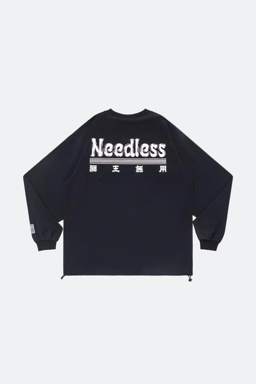 NEEDLESS SPECIAL PRODUCT 26 SPORTSTYLE LONG SLEEVE / BLACK - GROGROCERY