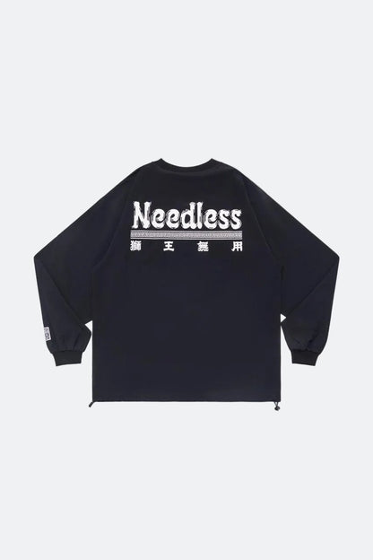 NEEDLESS SPECIAL PRODUCT 26 SPORTSTYLE LONG SLEEVE / BLACK - GROGROCERY
