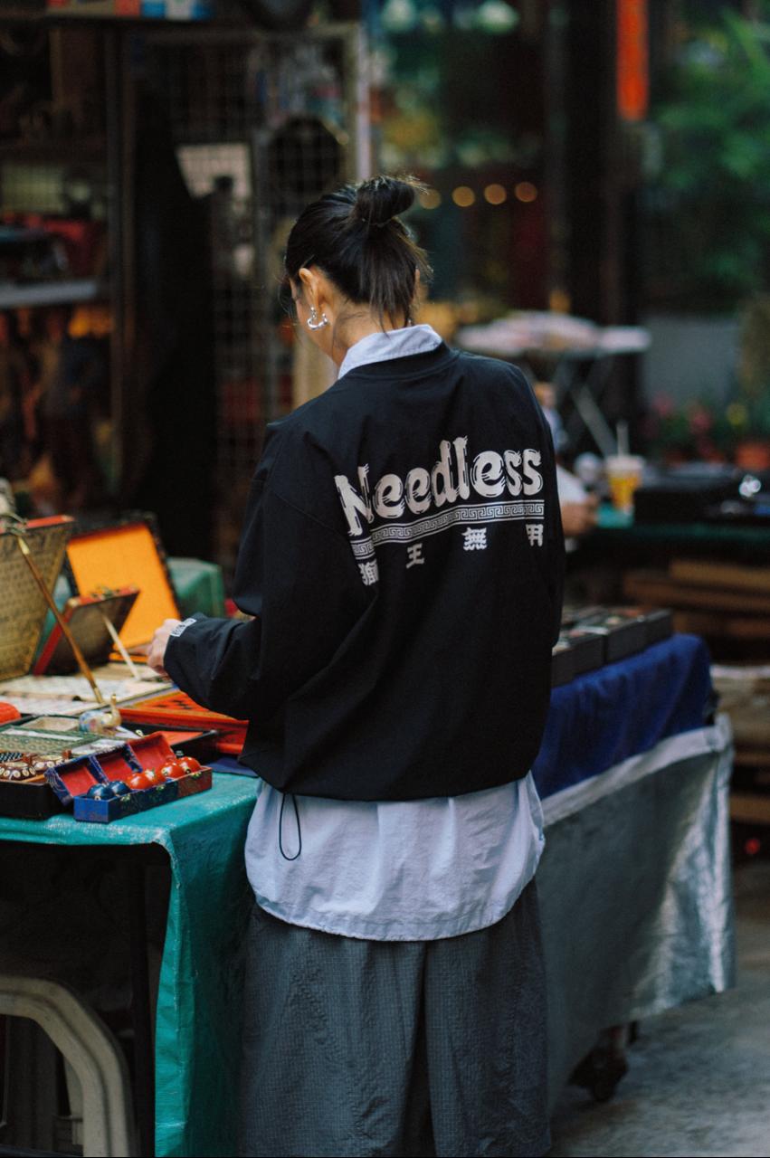 NEEDLESS SPECIAL PRODUCT 26 SPORTSTYLE LONG SLEEVE / BLACK - GROGROCERY