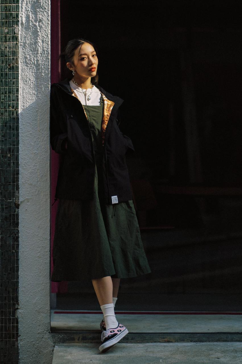 NEEDLESS SPECIAL PRODUCT 26 「張飛獅」 WINDBREAKER JACKET / BLACK - GROGROCERY