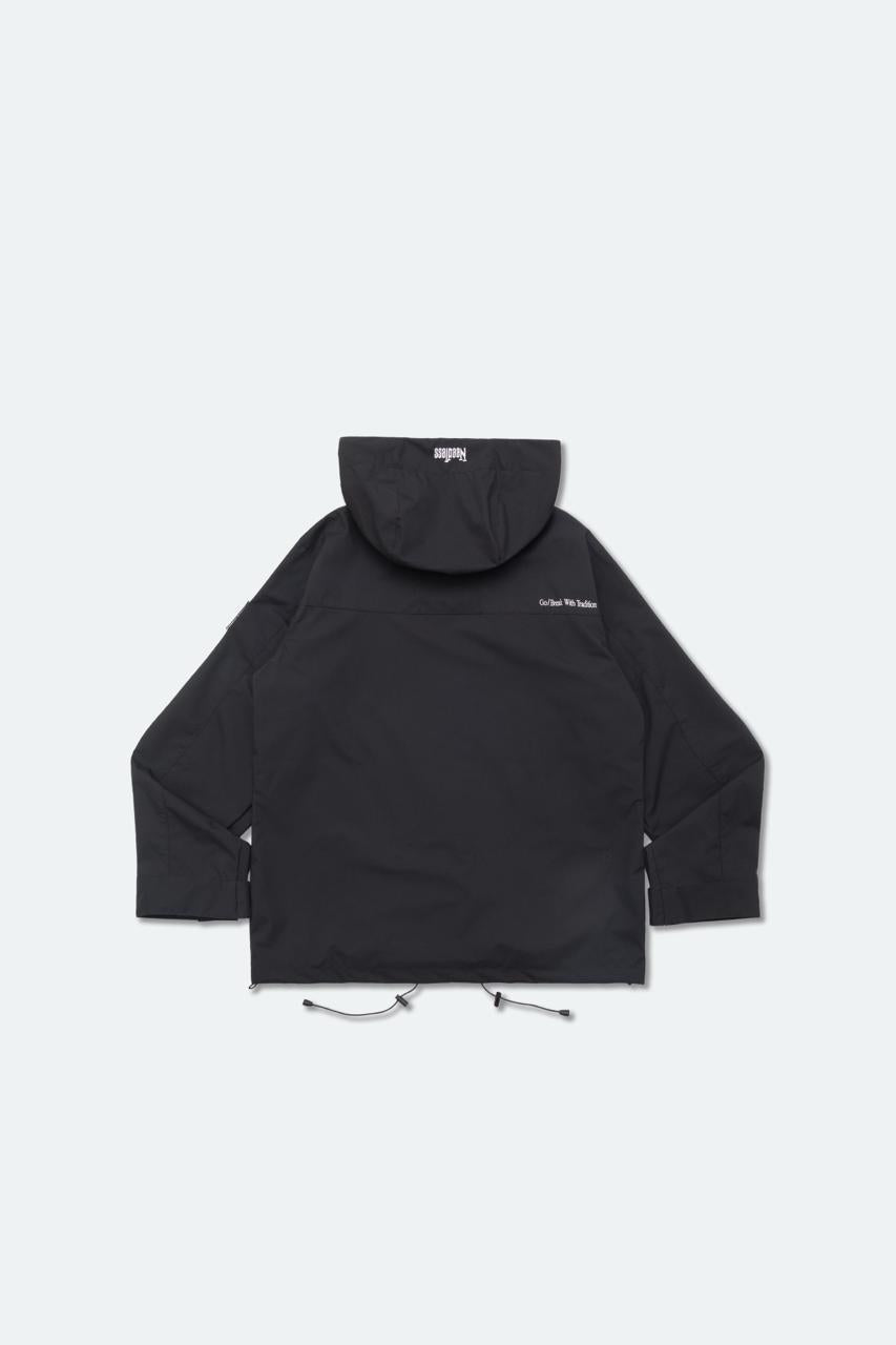 NEEDLESS SPECIAL PRODUCT 26 「張飛獅」 WINDBREAKER JACKET / BLACK - GROGROCERY