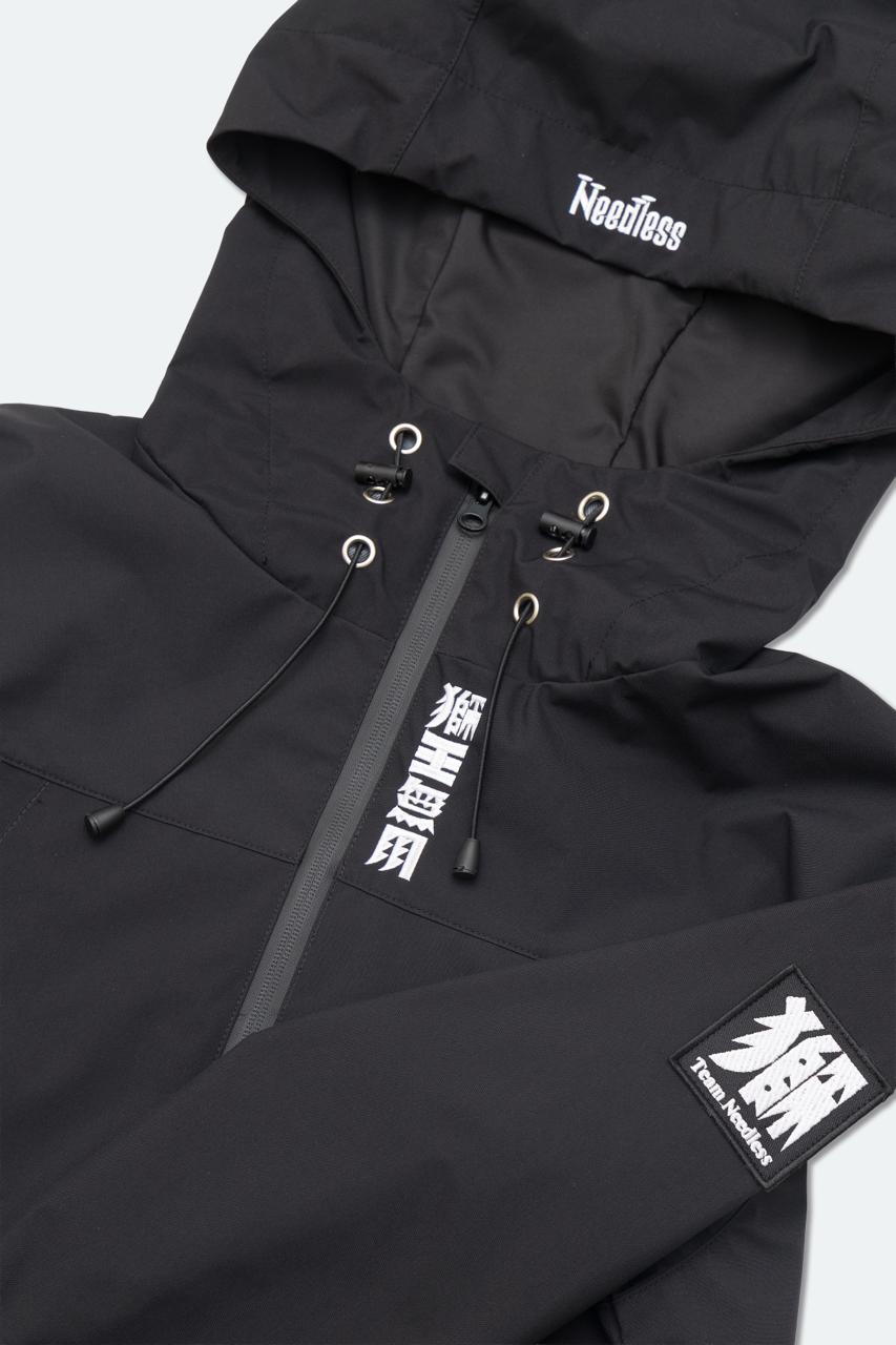 NEEDLESS SPECIAL PRODUCT 26 「張飛獅」 WINDBREAKER JACKET / BLACK - GROGROCERY