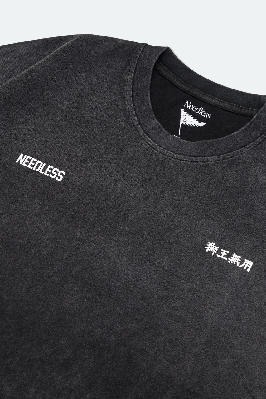 NEEDLESS SPECIAL PRODUCT「武舘」WASHED TEE/ BLACK - GROGROCERY