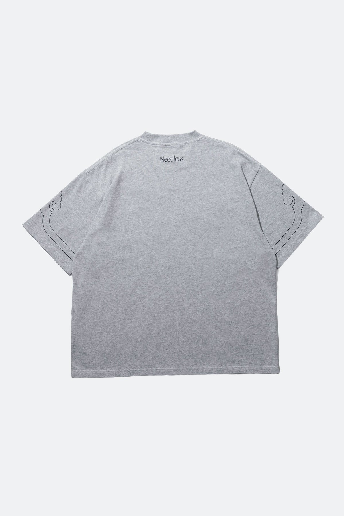 NEEDLESS SS26 CLOUD SIGNATURE TEE/ GREY - GROGROCERY