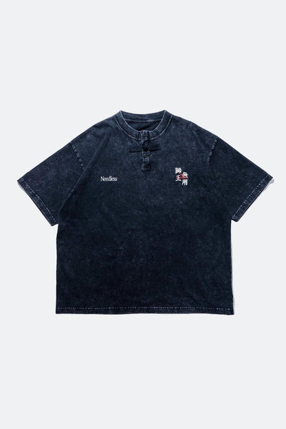 NEEDLESS SS26 KUNG FU TEE WASHED TEE/ BLACK - GROGROCERY