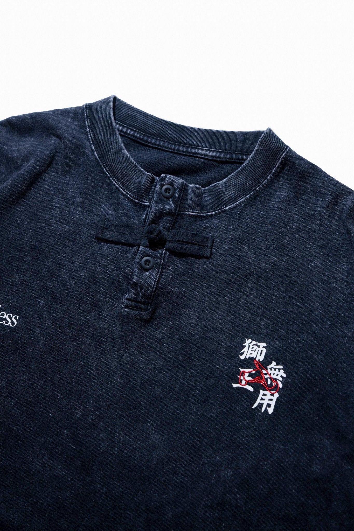 NEEDLESS SS26 KUNG FU TEE WASHED TEE/ BLACK - GROGROCERY