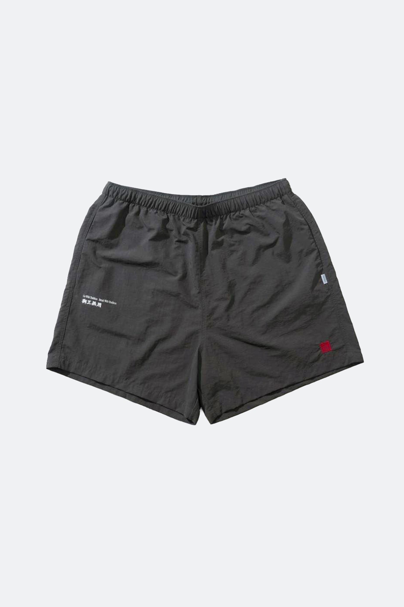 NEEDLESS SS26 NYLON SHORTS/ BLACK - GROGROCERY
