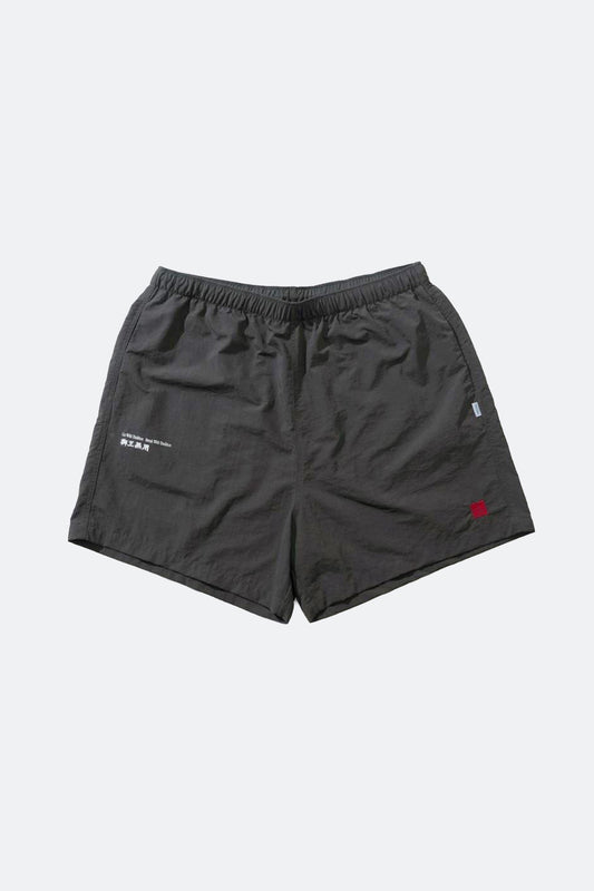 NEEDLESS SS26 NYLON SHORTS/ BLACK - GROGROCERY