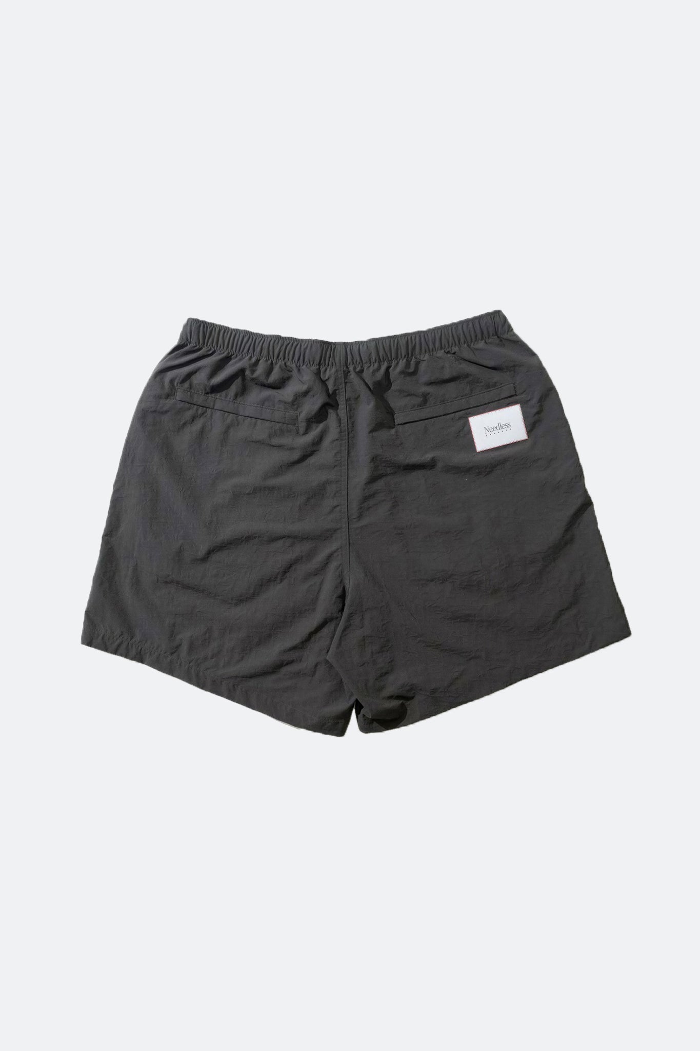 NEEDLESS SS26 NYLON SHORTS/ BLACK - GROGROCERY