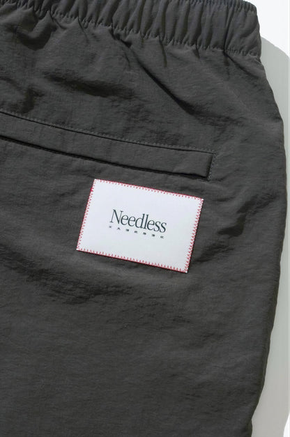 NEEDLESS SS26 NYLON SHORTS/ BLACK - GROGROCERY