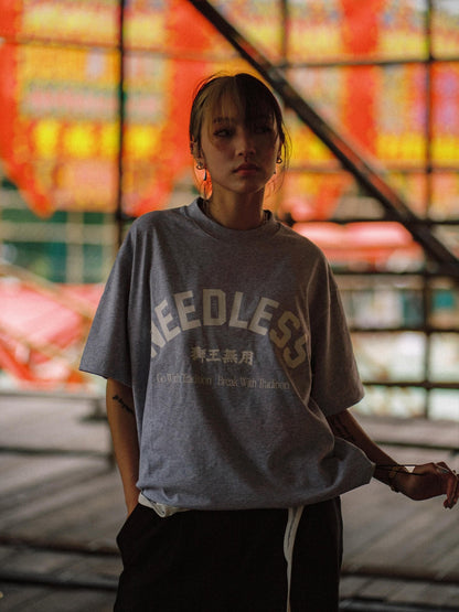 NEEDLESS SS26 OUTDOOR TEE/ GREY - GROGROCERY