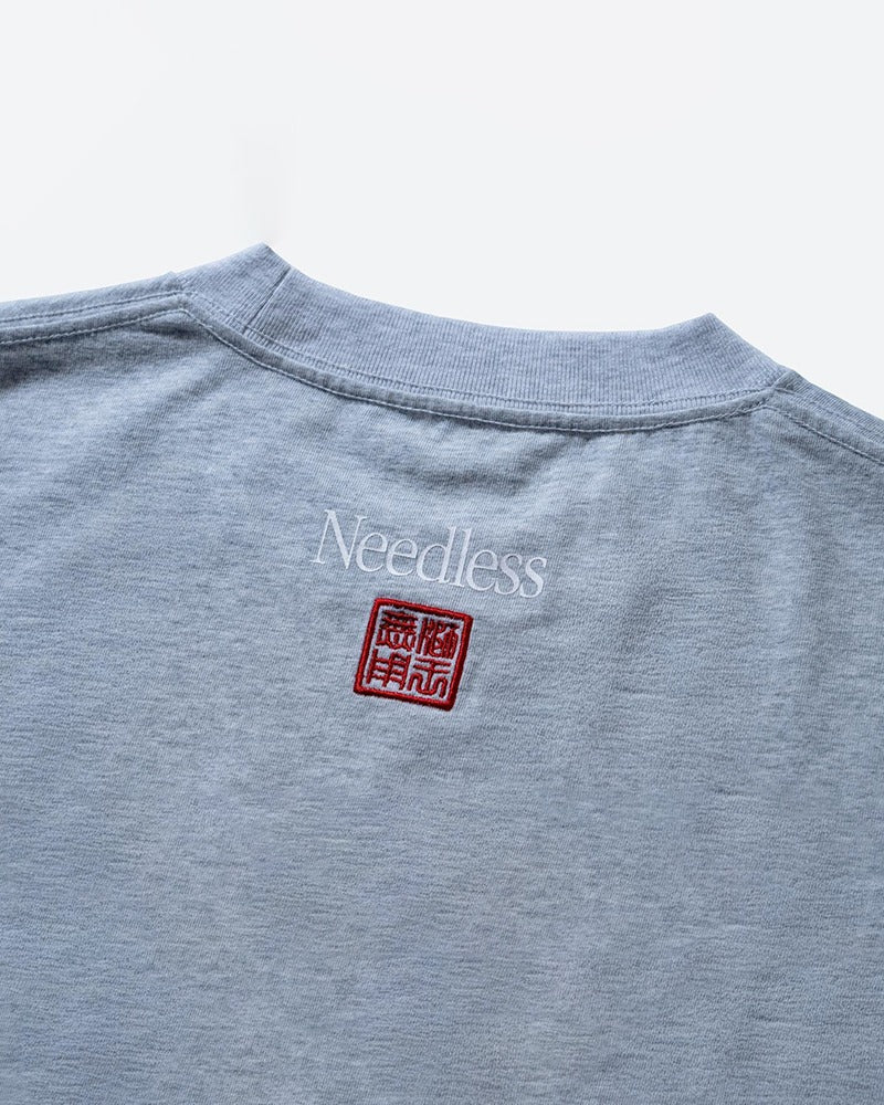 NEEDLESS SS26 OUTDOOR TEE/ GREY - GROGROCERY