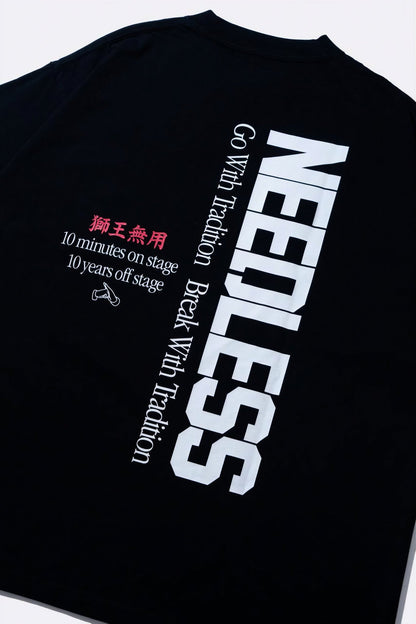 NEEDLESS SS26 POCKET TEE/ BLACK - GROGROCERY