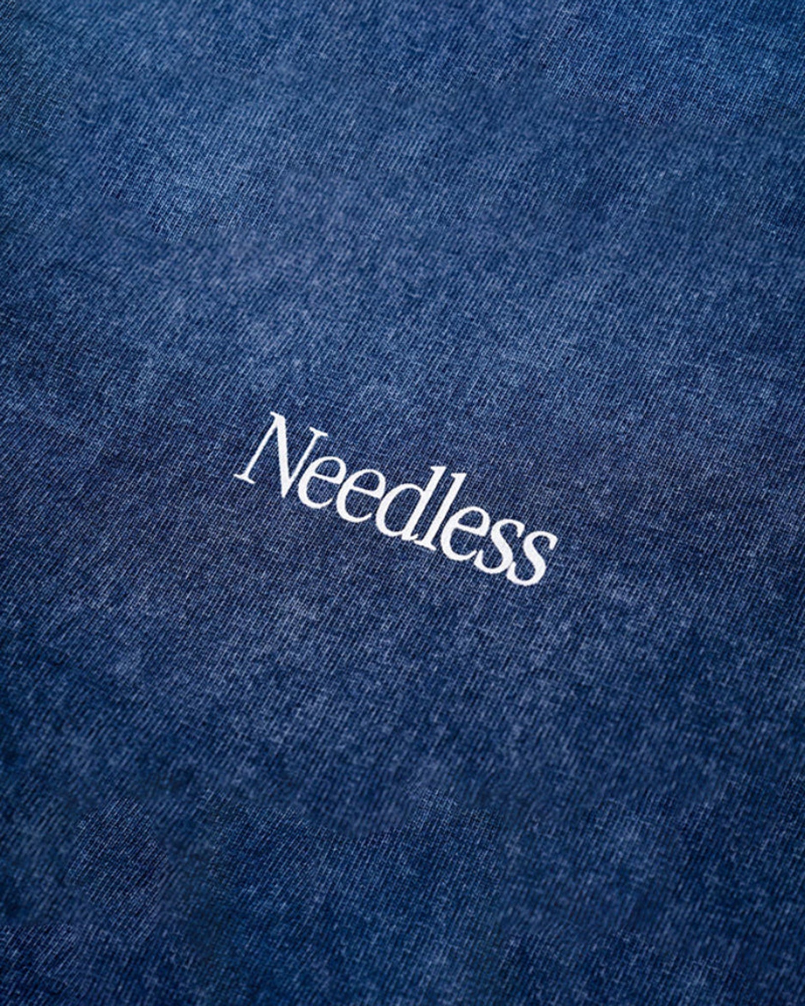 NEEDLESS SS26「勝頭」 WASHED TEE/ NAVY - GROGROCERY