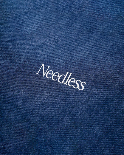 NEEDLESS SS26「勝頭」 WASHED TEE/ NAVY - GROGROCERY