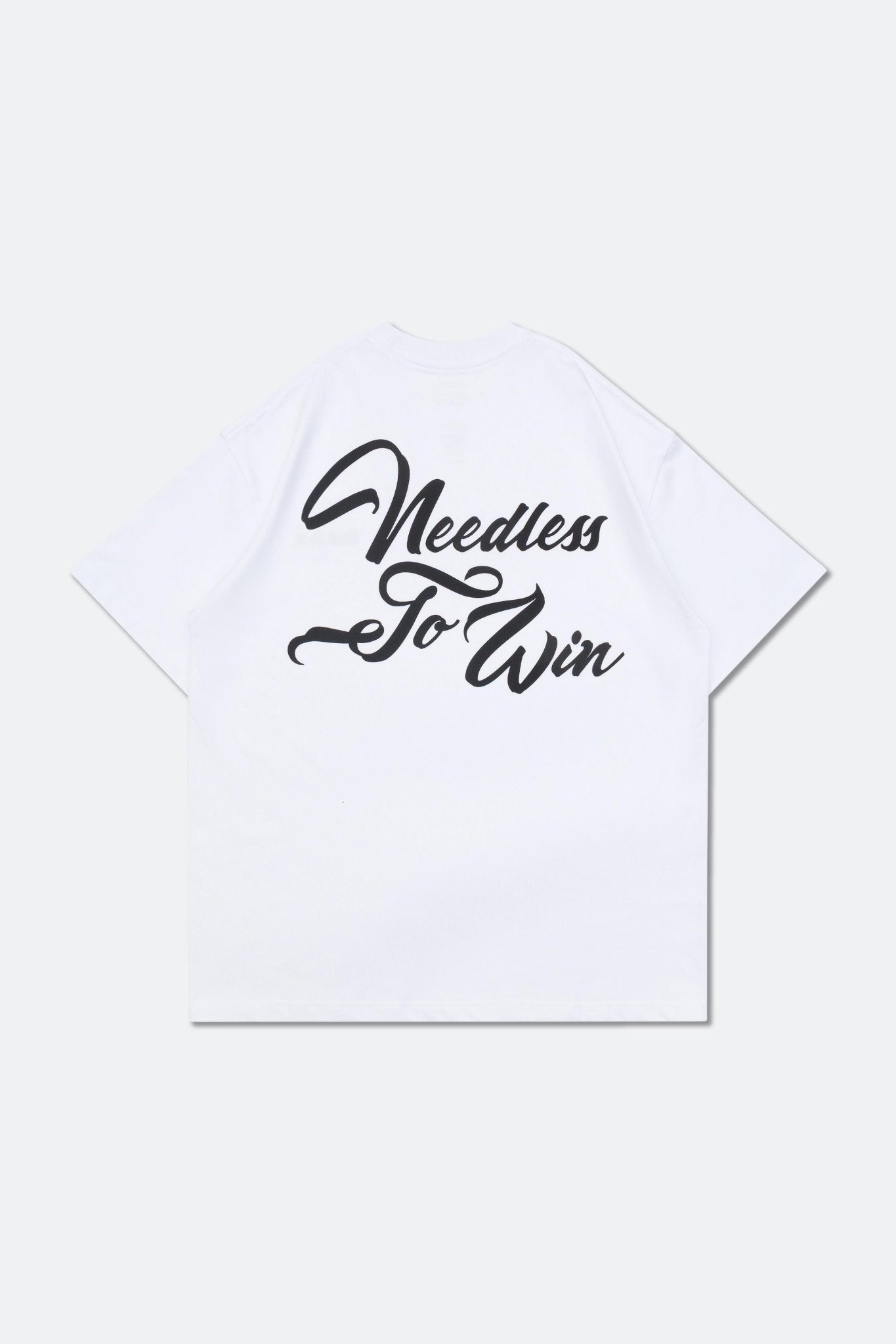 NEEDLESS TO WIN GRAPHIC LOGO TEE/ WHITE - GROGROCERY