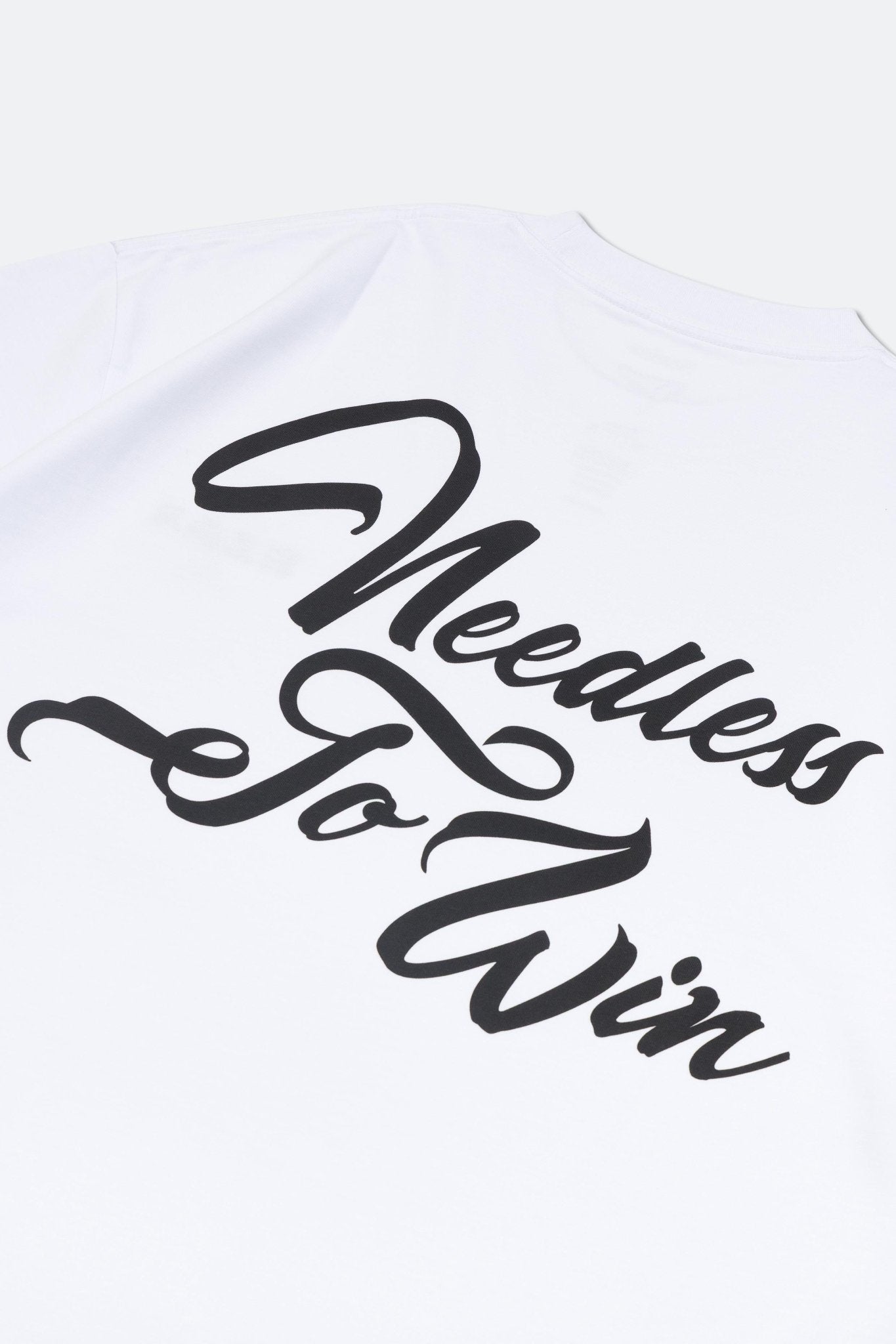 NEEDLESS TO WIN GRAPHIC LOGO TEE/ WHITE - GROGROCERY