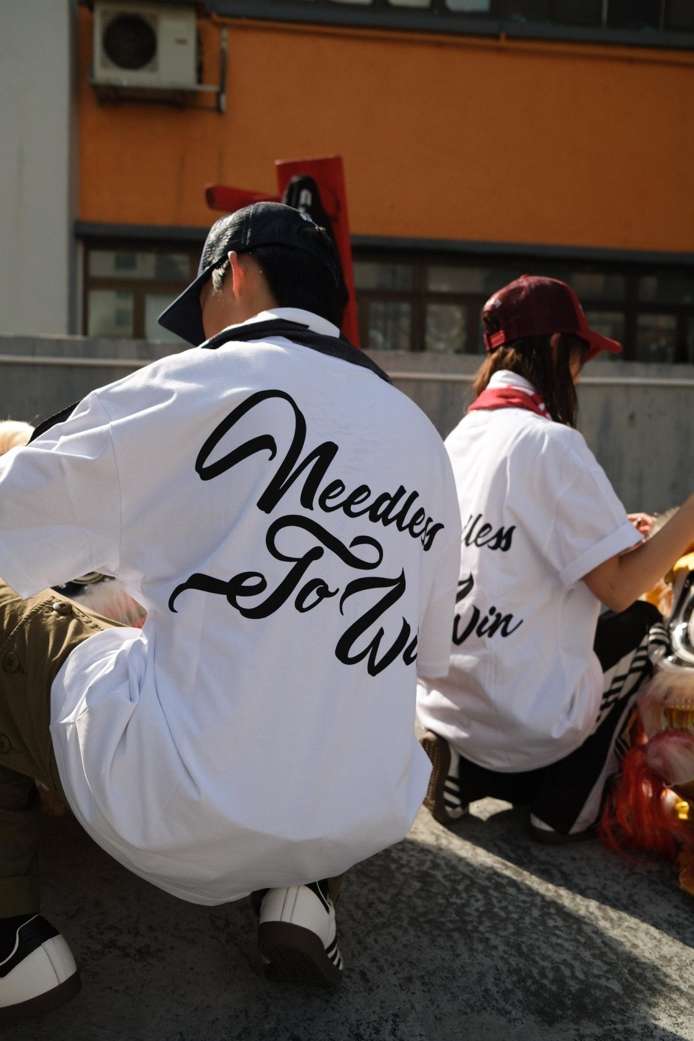 NEEDLESS TO WIN GRAPHIC LOGO TEE/ WHITE - GROGROCERY