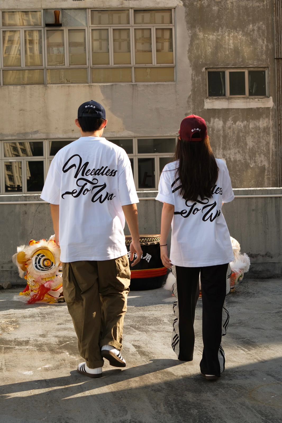 NEEDLESS TO WIN GRAPHIC LOGO TEE/ WHITE - GROGROCERY