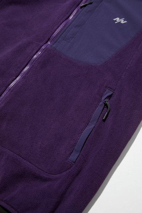 NINEpointNINE ELEMENT FLEECE JACKET/ PURPLE - GROGROCERY