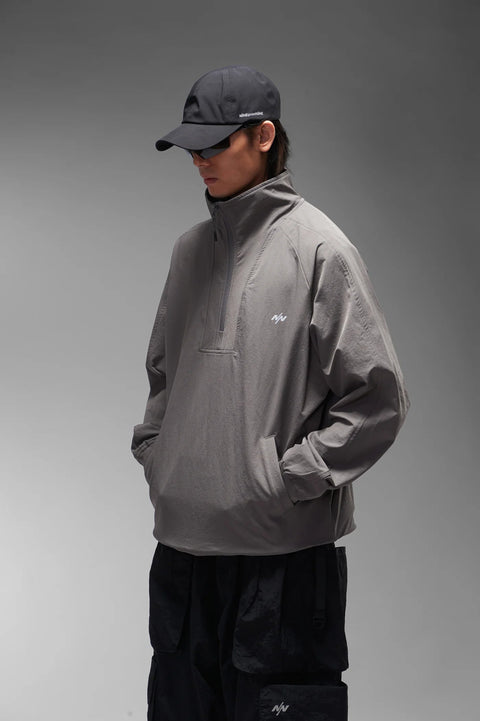 NINEpointNINE ELEMENT HALF ZIP PULLOVER/ BLACK - GROGROCERY