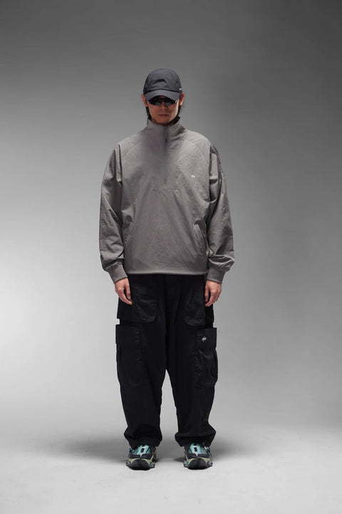 NINEpointNINE ELEMENT HALF ZIP PULLOVER/ BLACK - GROGROCERY