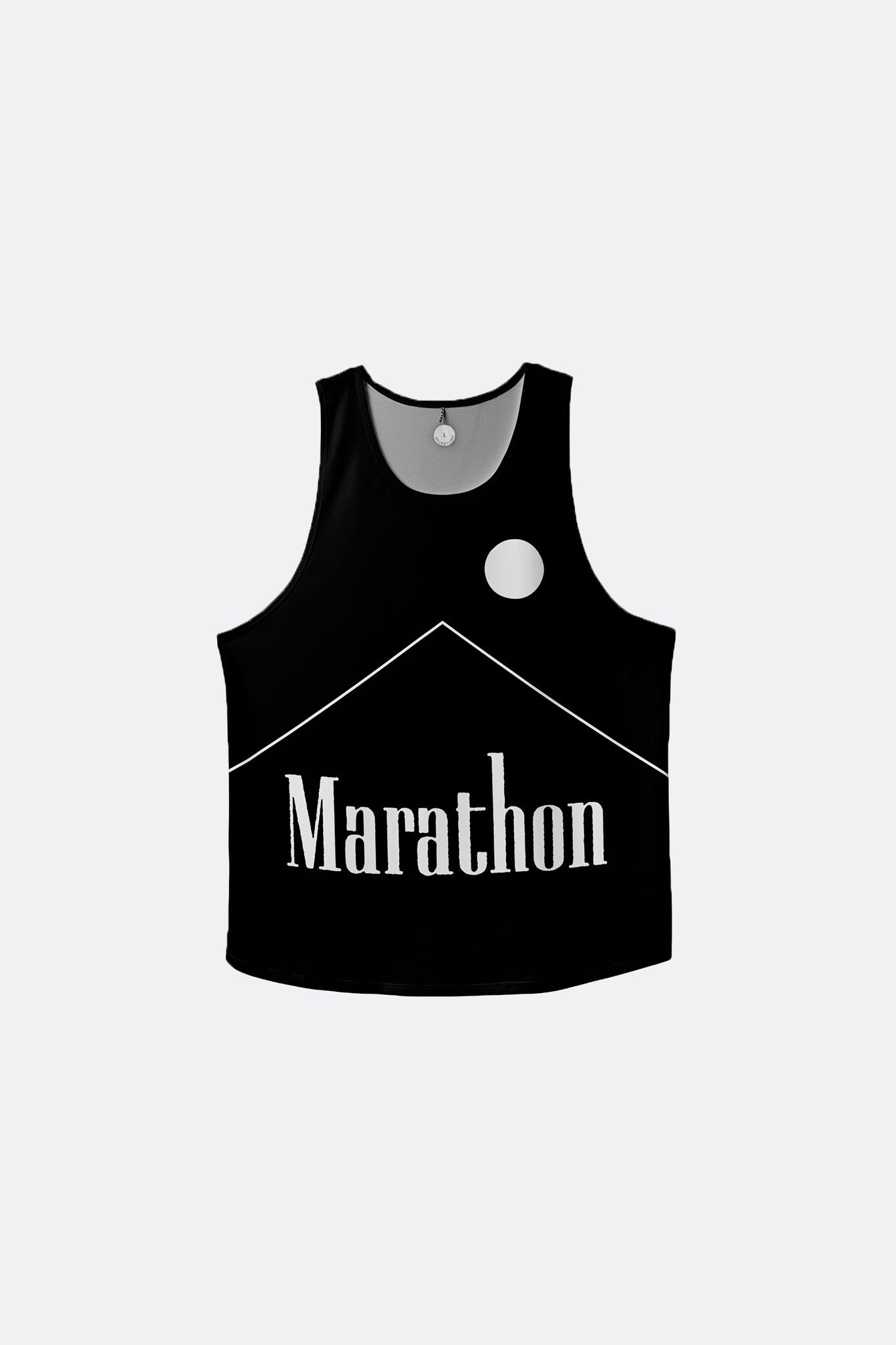 PARTICIPATION MARATHON BLACK SINGLET - GROGROCERY