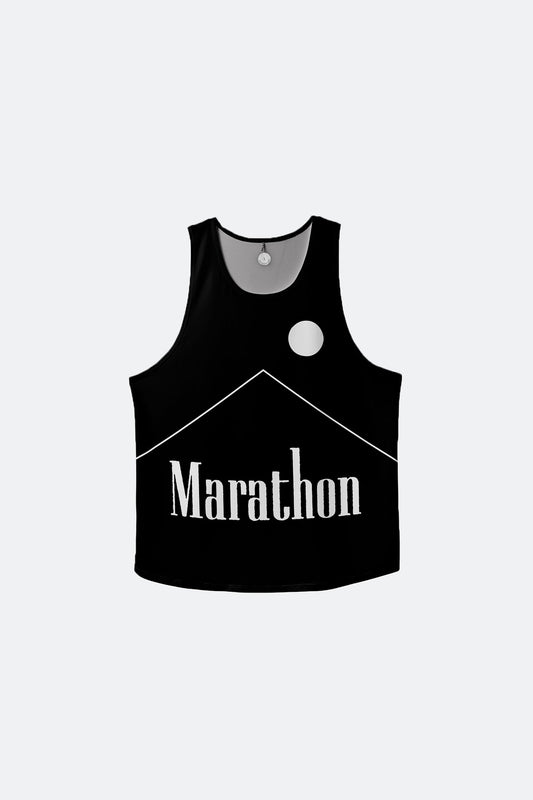 PARTICIPATION MARATHON BLACK SINGLET - GROGROCERY